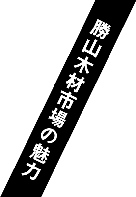 勝山木材市場の魅力